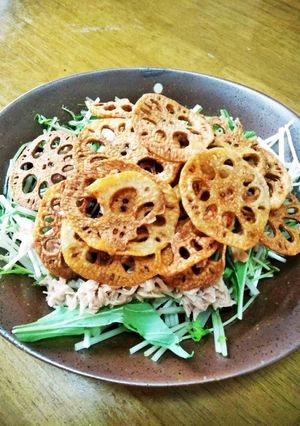 梨湖の超簡単!れんこんサラダ-レシピのメイン写真