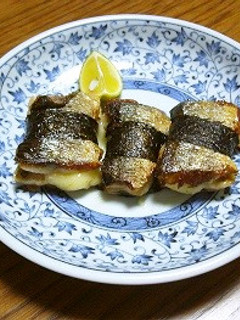 さんまとチーズの海苔巻き焼き-レシピのメイン写真
