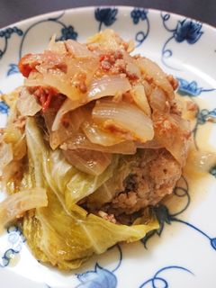 ロールキャベツ風煮込みハンバーグ-レシピのメイン写真