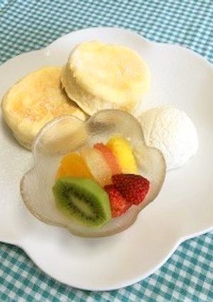 1人分卵1個　ふわふわしっとりパンケーキ-レシピのメイン写真