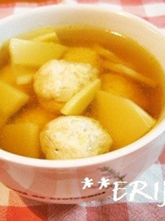 たけのこと豚団子のスープ~♪♪-レシピのメイン写真
