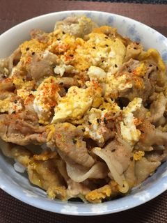 豚肉の卵とじ丼!(^^)!-レシピのメイン写真