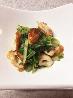 山東菜とちくわの煮びたし 10分-レシピのメイン写真