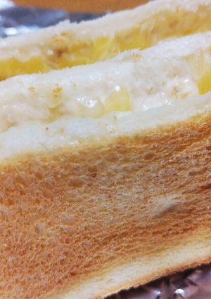 食パンで簡単ツナマヨチーズホットサンド♡-レシピのメイン写真