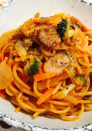 ワンパン★ナポリタン-レシピのメイン写真