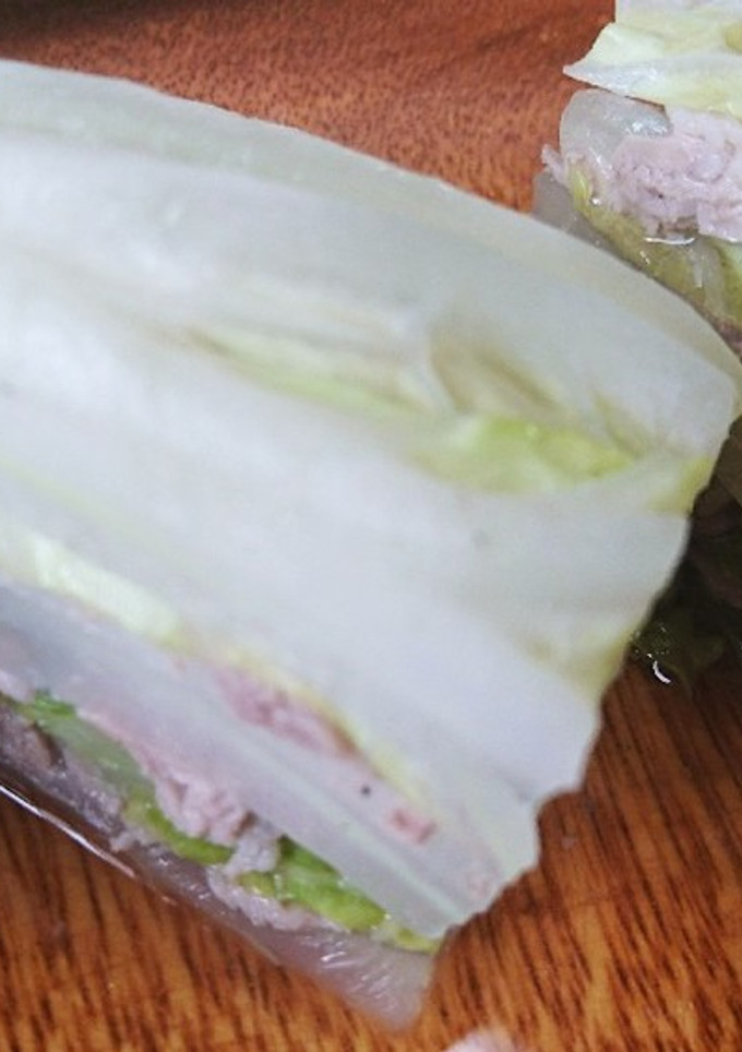 レンジで簡単に白菜と豚肉の重ね蒸し-レシピのメイン写真