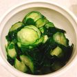 作業2つ!きゅうりとわかめの甘酢和え