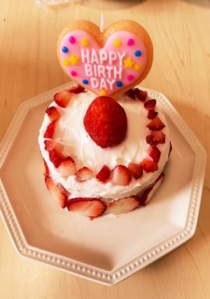 簡単♪食パンで１歳のバースデーケーキ-レシピのメイン写真