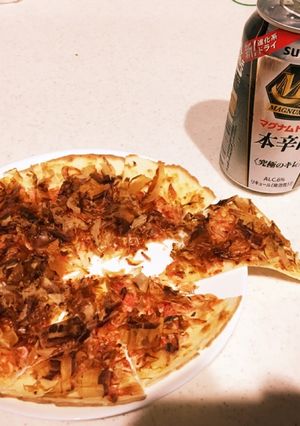 和風エビかつお節ピザ-レシピのメイン写真