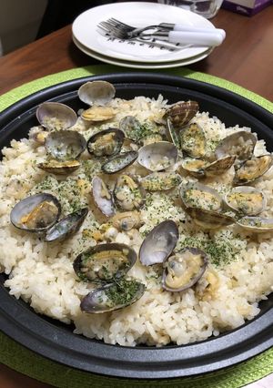 炊飯器で失敗なし！アサリのパエリア風-レシピのメイン写真