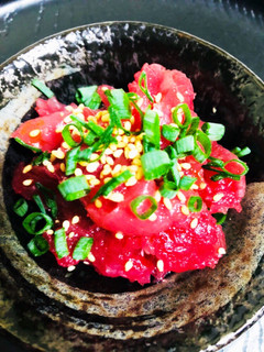 絶品おつまみ♡マグロのごまラー和え-レシピのメイン写真