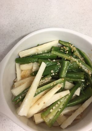 長芋とオクラの中華風和え物-レシピのメイン写真