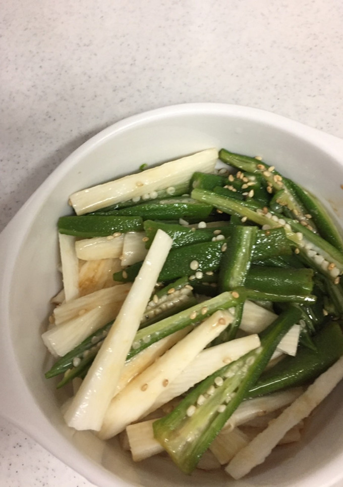 長芋とオクラの中華風和え物-レシピのメイン写真