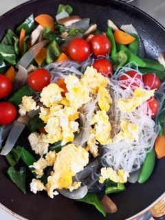 野菜と卵春雨の肉なし中華炒め-レシピのメイン写真
