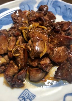 鶏レバーの甘辛しょうが煮 簡単-レシピのメイン写真
