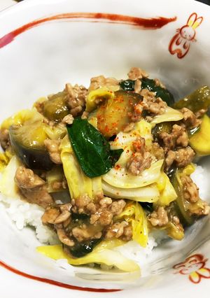 麻婆茄子丼-レシピのメイン写真