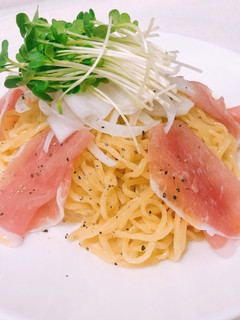 新たまねぎと生ハムの冷やしらーめん-レシピのメイン写真