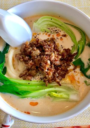 ☆旦那大絶賛☆本格豆乳坦々うどん-レシピのメイン写真