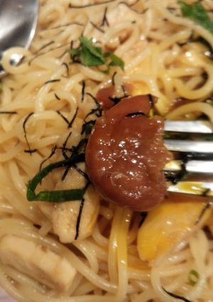 梅とささみのさっぱり冷製パスタ-レシピのメイン写真