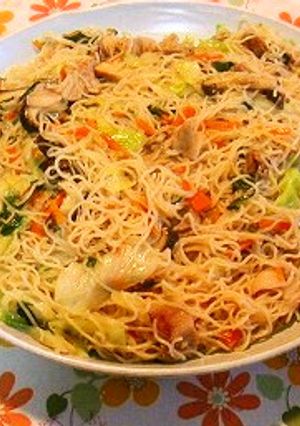 焼きビーフンを綺麗に仕上げるコツ!-レシピのメイン写真