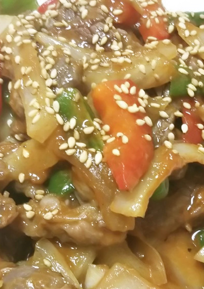 野菜とともに簡単漬け込み焼き肉-レシピのメイン写真