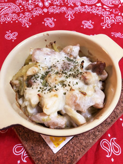 キャベツが余ったら♡鶏肉のマヨチーズ焼き-レシピのメイン写真