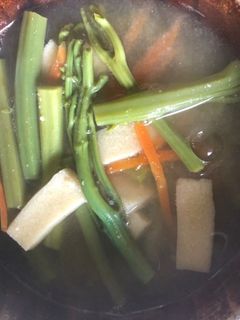 わらびのお味噌汁-レシピのメイン写真