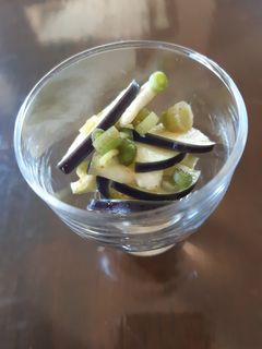 みょうがたけとなすの和え物-レシピのメイン写真