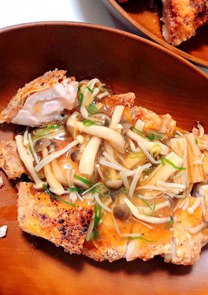 食物繊維を補う！チキンのきのこあんかけ☆-レシピのメイン写真