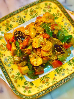 No2238揚げ焼き豆腐と野菜炒め-レシピのメイン写真