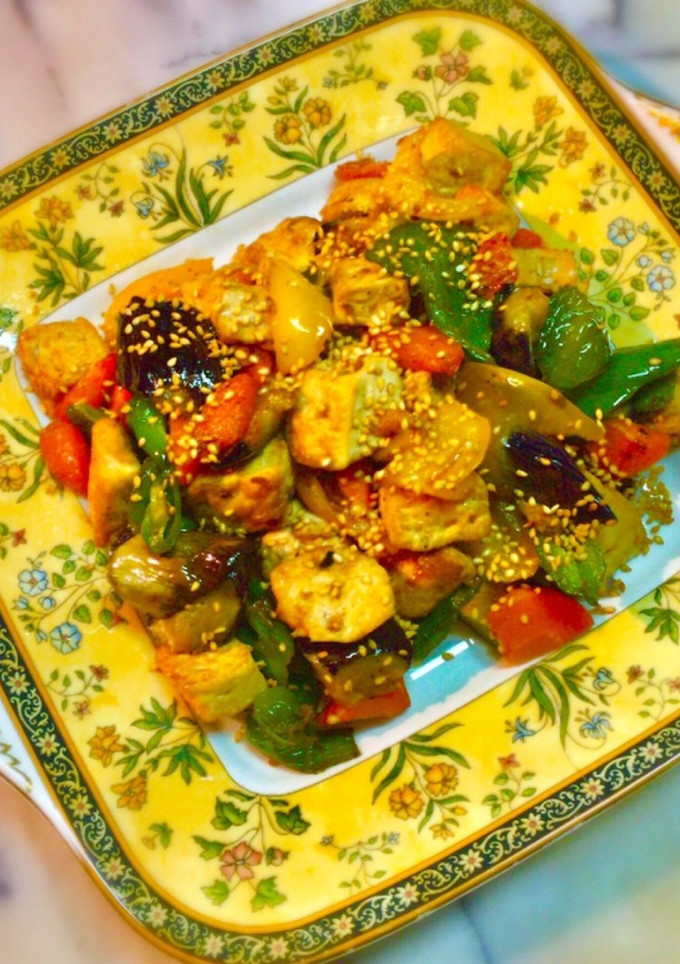 No2238揚げ焼き豆腐と野菜炒め-レシピのメイン写真