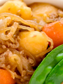 お手軽3分 肉じゃがリメイクスタミナ丼-レシピのメイン写真