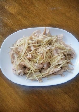 梨湖の簡単!鶏むねしょうが蒸し-レシピのメイン写真