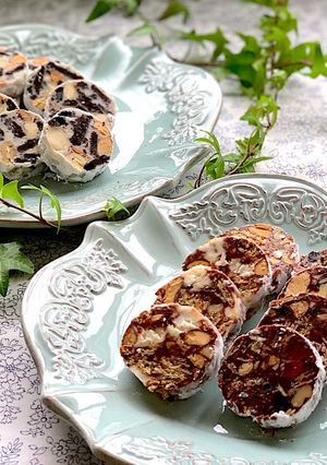 市販のお菓子で！ザクザクチョコサラミ-レシピのメイン写真