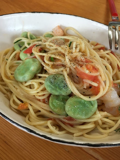 そら豆とえびのアーリオオーリオ-レシピのメイン写真