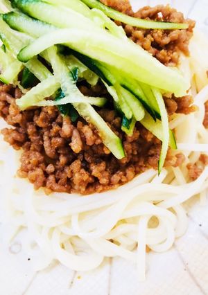 簡単5分で♡ジャージャー麺風そうめん-レシピのメイン写真