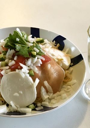 簡単で野菜たっぷり！ガスパチョパスタ-レシピのメイン写真