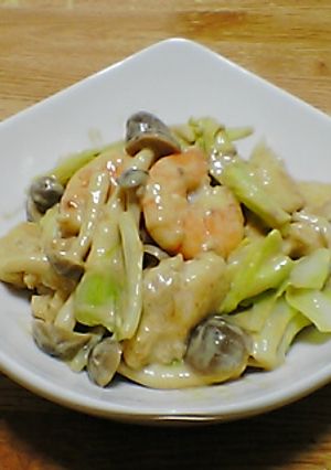 鶏肉と海老のわさびマヨネーズ和え-レシピのメイン写真