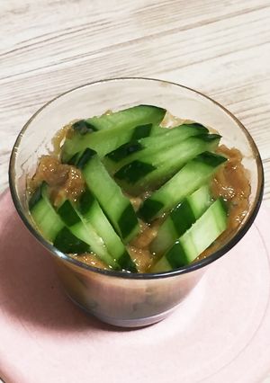 きゅうりの味噌ディップ おちょこ漬け-レシピのメイン写真