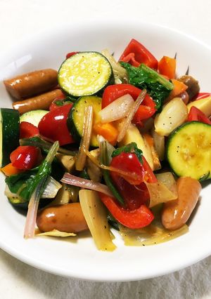カラフル野菜のバター醤油炒め-レシピのメイン写真