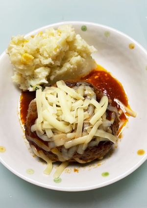 パン粉も卵も不使用ハンバーグ-レシピのメイン写真