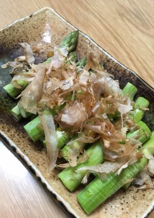 簡単♪蒸しアスパラガスのポン酢がけ-レシピのメイン写真