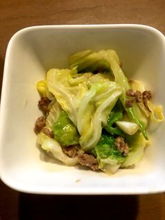 キャベツとひき肉の味噌炒め-レシピのメイン写真
