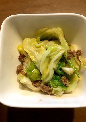 キャベツとひき肉の味噌炒め-レシピのメイン写真