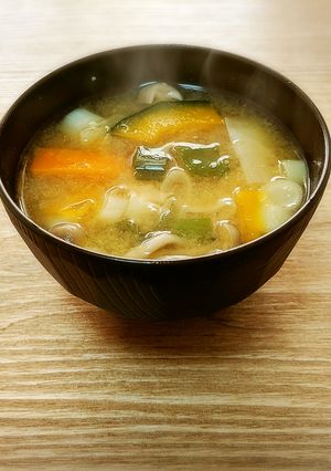 栄養満点！一人暮らし味噌汁-レシピのメイン写真