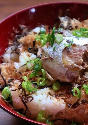 1分で完成の最強丼もの！さば缶丼-レシピのメイン写真
