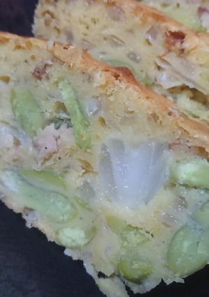 男の簡単そら豆のパウンドケーキ-レシピのメイン写真