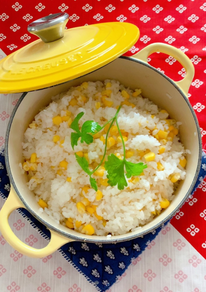 お鍋で炊ける！とうもろこしごはん-レシピのメイン写真