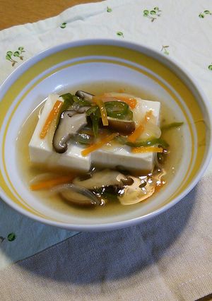 絹ごし豆腐の野菜あんかけ☆やさしい味♪-レシピのメイン写真