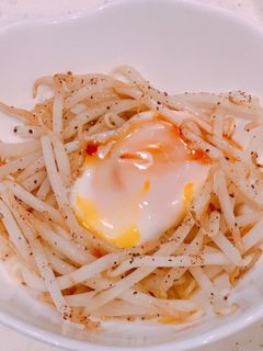 レンジで簡単!もやしバター卵蒸し-レシピのメイン写真